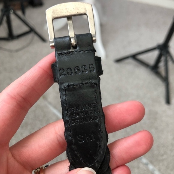 Genuine leather braided belt - Picture 3 of 4